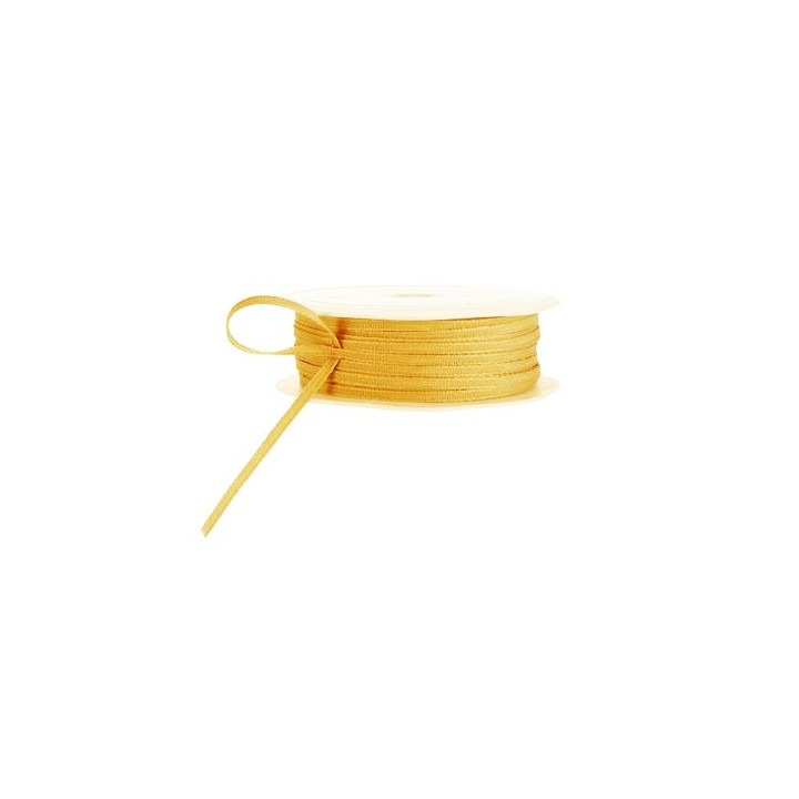 Mustard textured ribbon 20m x 2.5 cm
