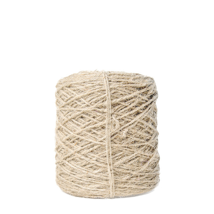 Pelote de ficelle en jute naturelle couleur ivoire 470m x 3.5mm