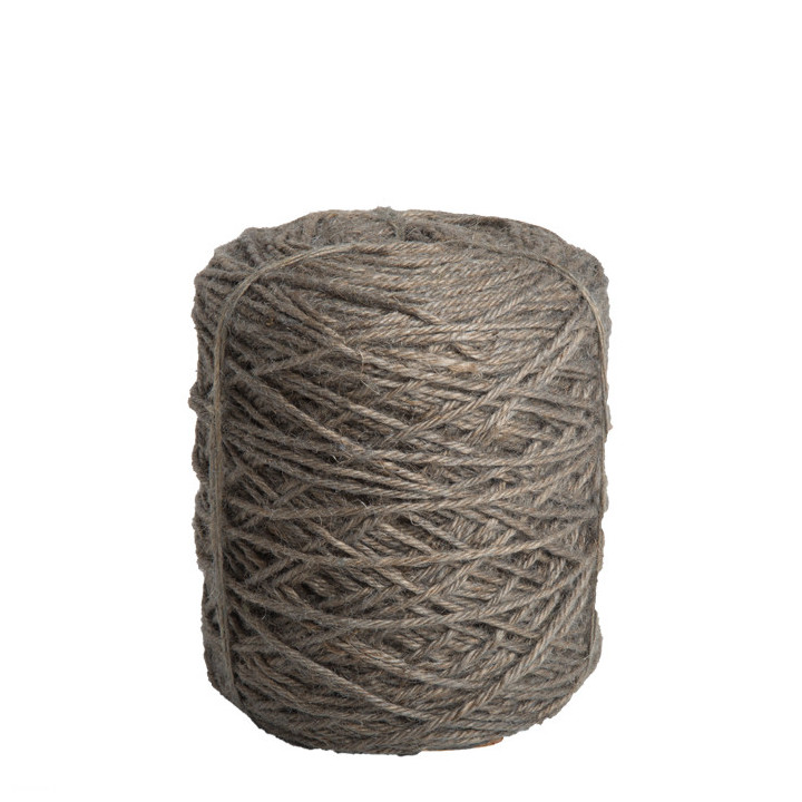Grey jute natural cord skein 470m x 3.5mm