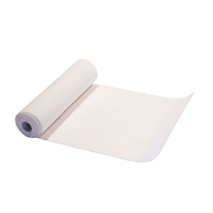 Runner juta rete bianco in rotolo 2.5m x 28 cm