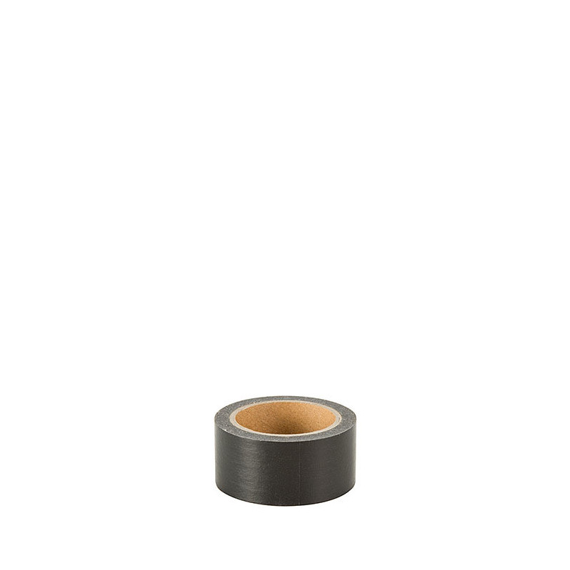 Nastro adesivo carta removibile colore nero 10m x 2.5 cm