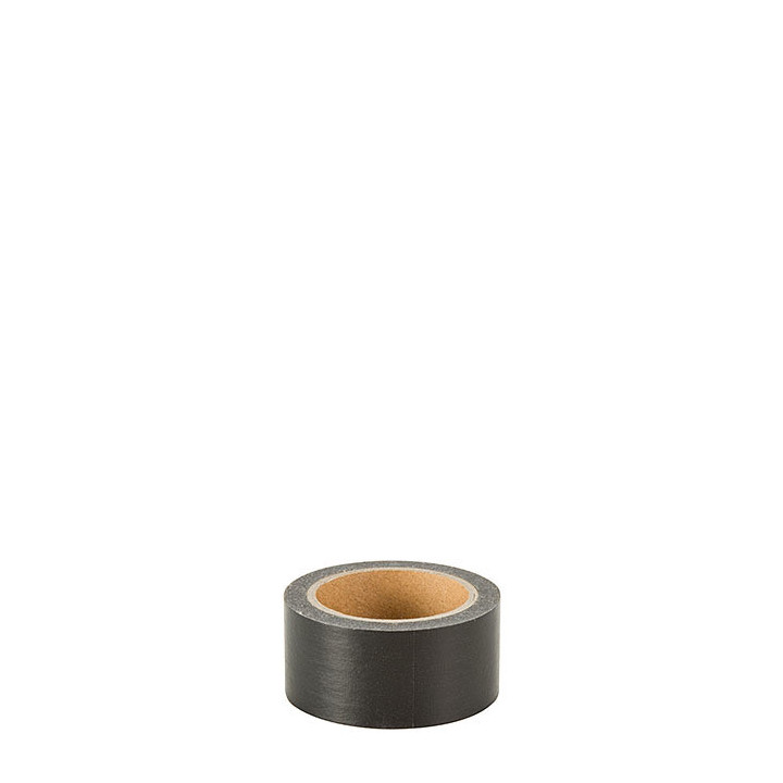 Nastro adesivo carta removibile colore nero 10m x 2.5 cm