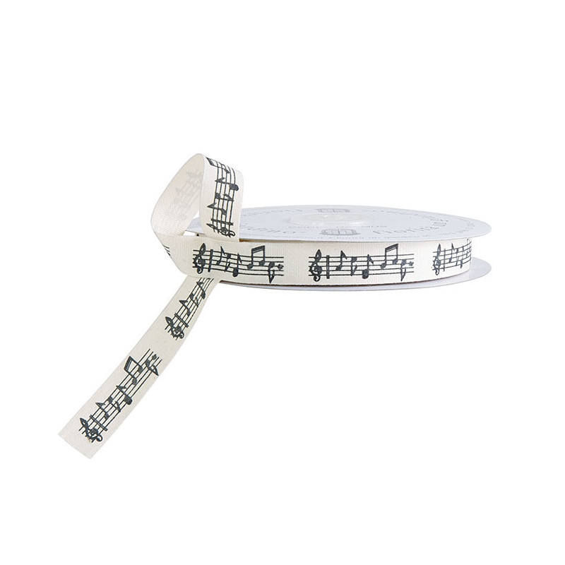 Ribbon with musical notes