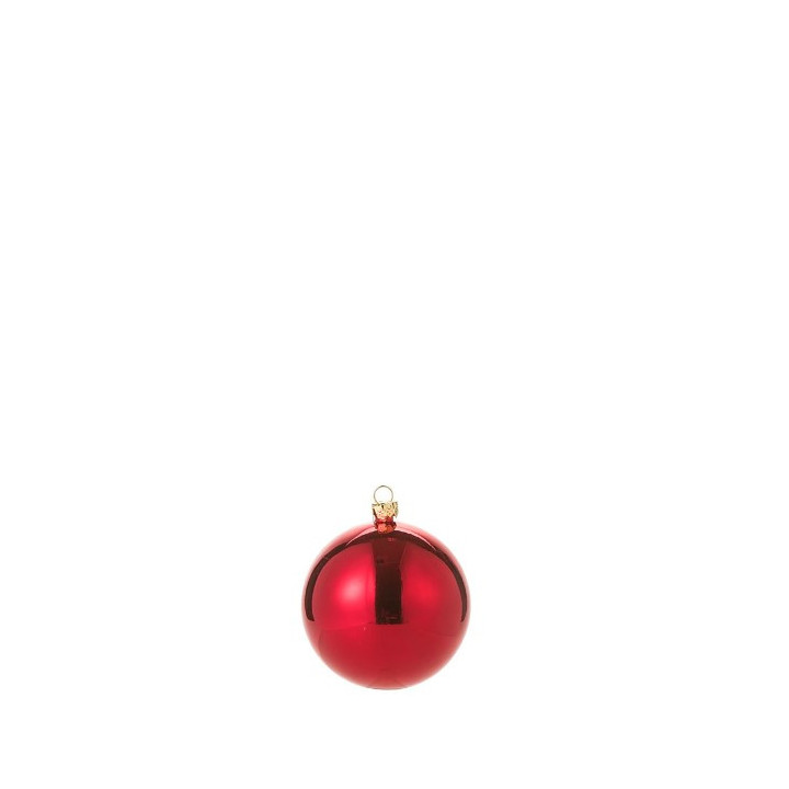 Boule de noel rouge d7 cm