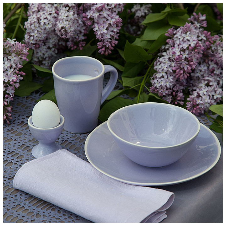 Bol mauve en terre cuite d15 h6 cm