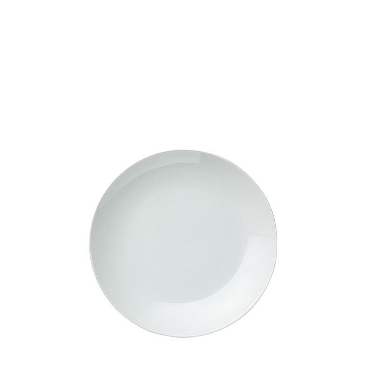 Plain cream dessert plate
