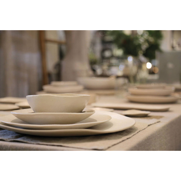 Assiette plate texture d35 cm
