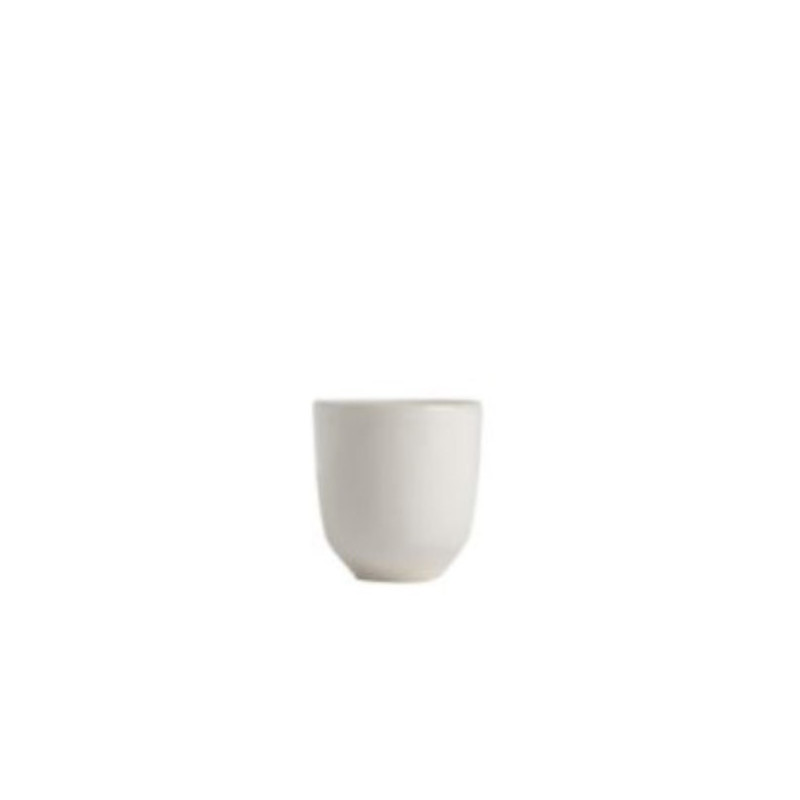 Cylindrical gres cup no handle round base d7 h7.5 cm