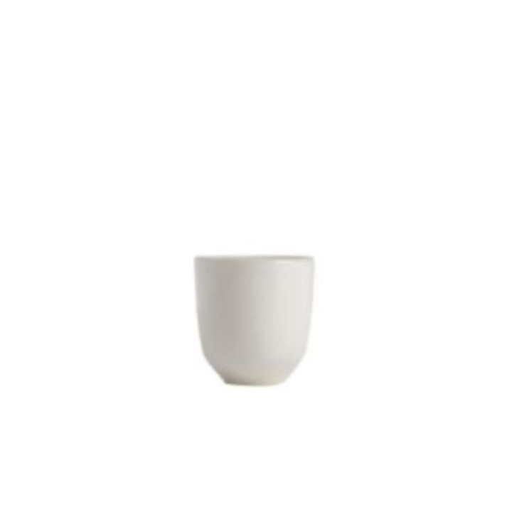 Tasse sans poignee base ronde en gres d7 h7.5 cm