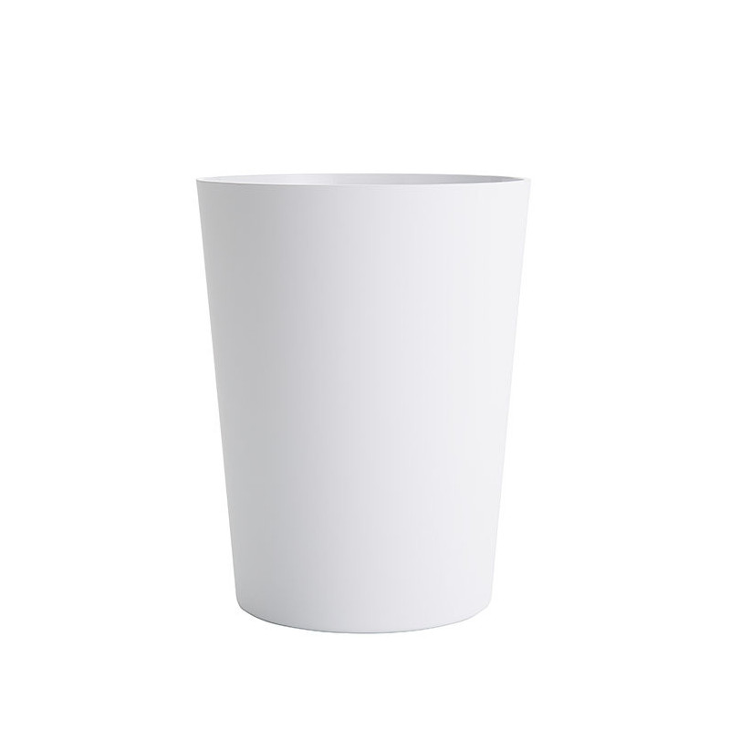 White metacrilate basket d20 h25 cm