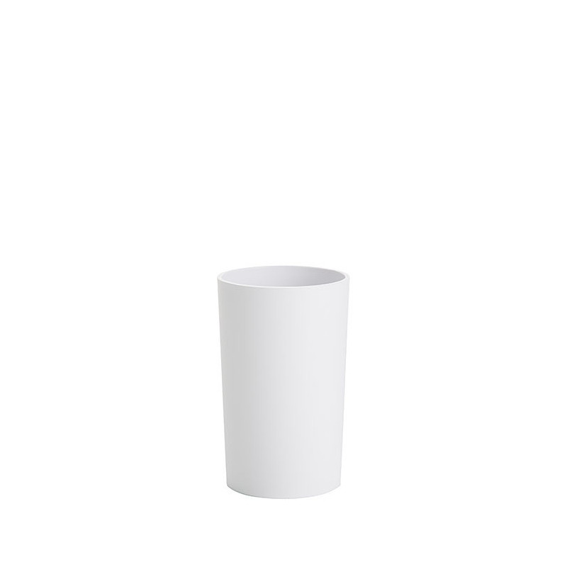 White metacrilate glass d7 h11 cm