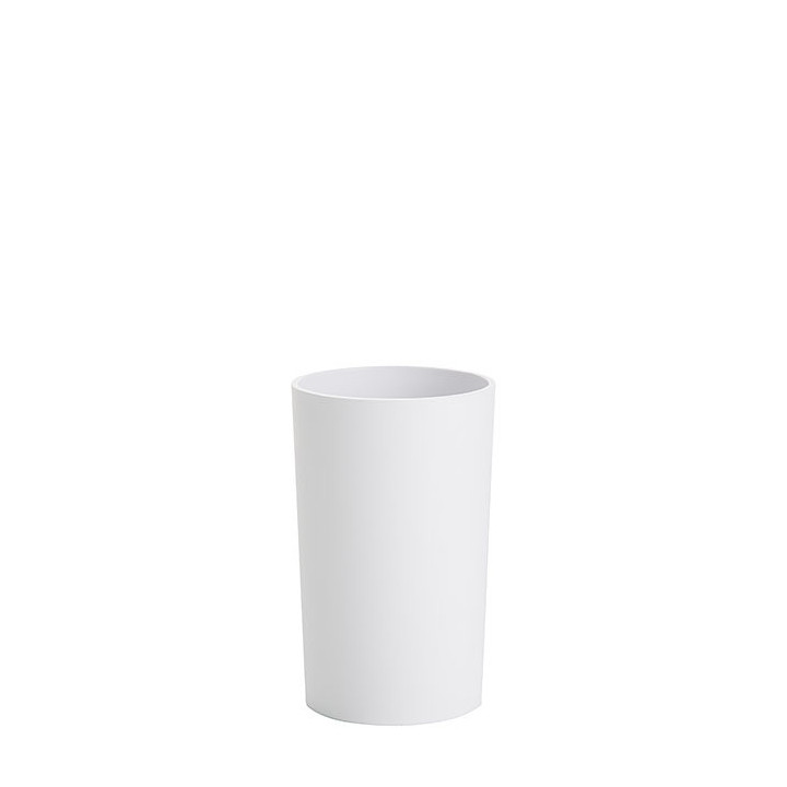 Bicchiere in metacrilato soft touch colore bianco d7 h11 cm