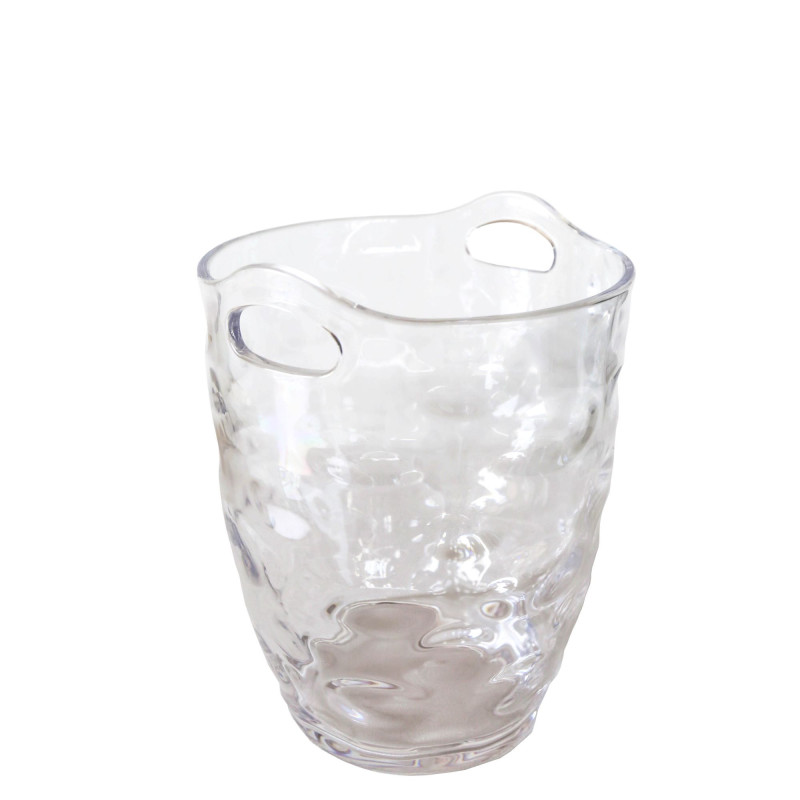 Porte-glace en methacrylate effet bulles d18 h23 cm