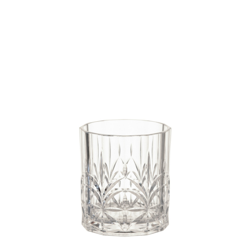 Bicchiere metacrilato diamante trasparente v400 ml d9 h9.8 cm