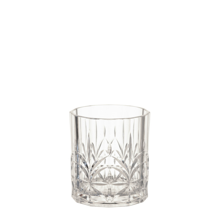 Bicchiere metacrilato diamante trasparente v400 ml d9 h9.8 cm