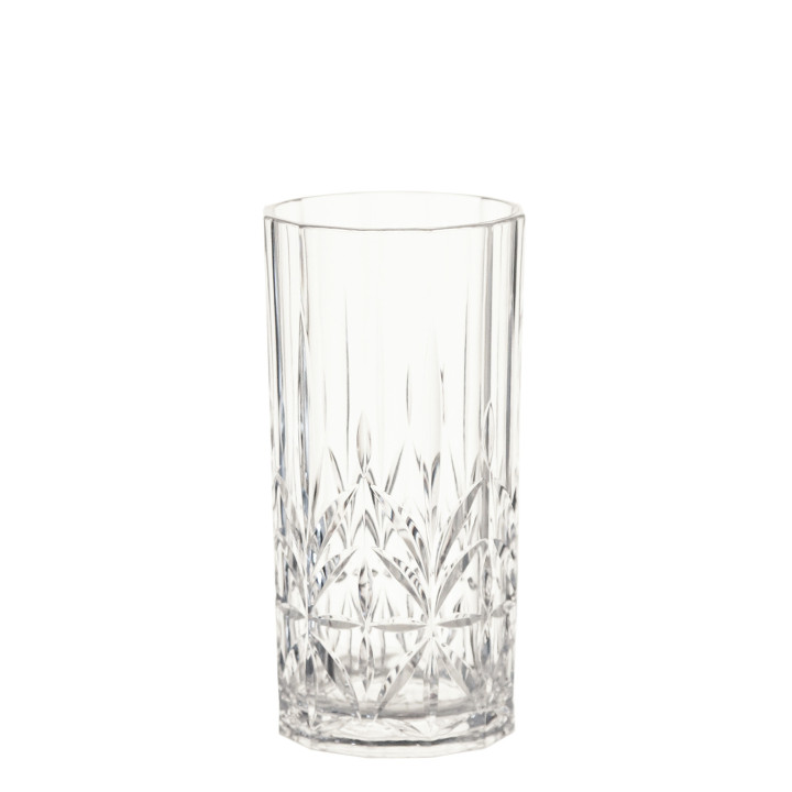 Bicchiere metacrilato alto diamante tras v550 ml d8.2 h16.2 cm