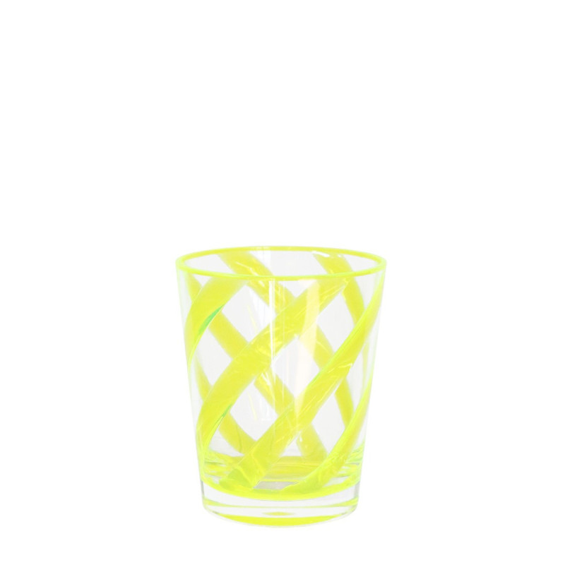 Verre en methacrylate avec spirale