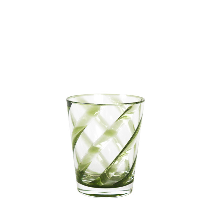 Verre en methacrylate avec spirale