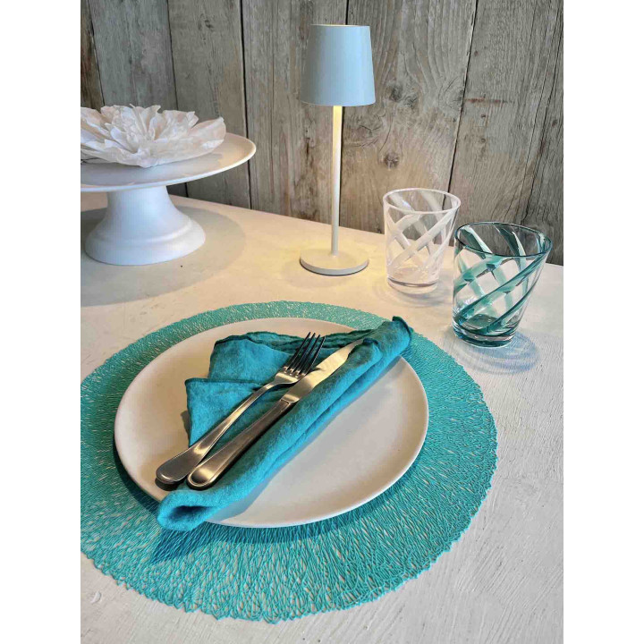 Verre en methacrylate avec spirale