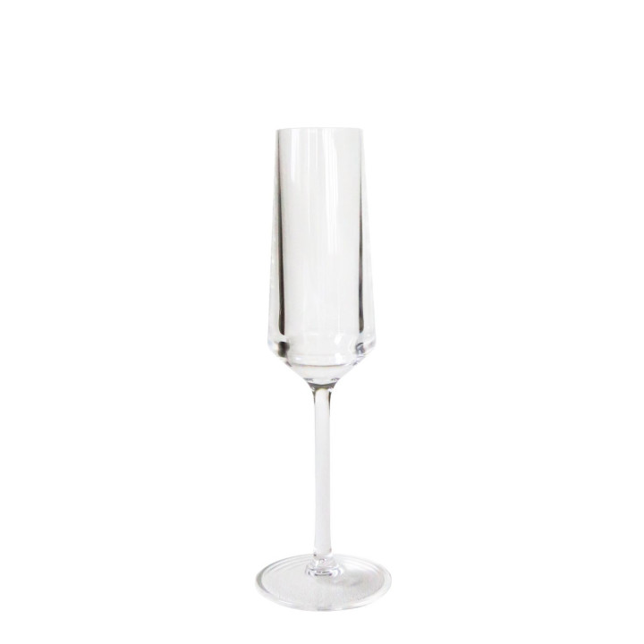 Flute en methacrylate rhombique d5 h22.5 cm