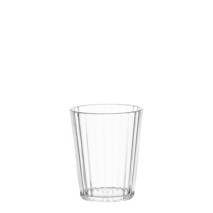 Bicchiere metacrilato righe slim v400 ml d9 h11 cm