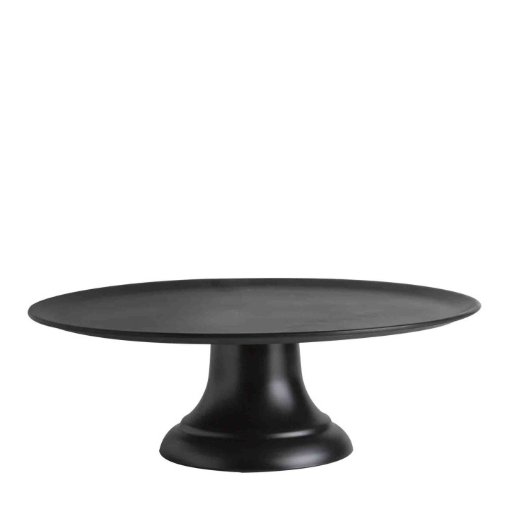 Plat gateau en melamine noir d41 cm