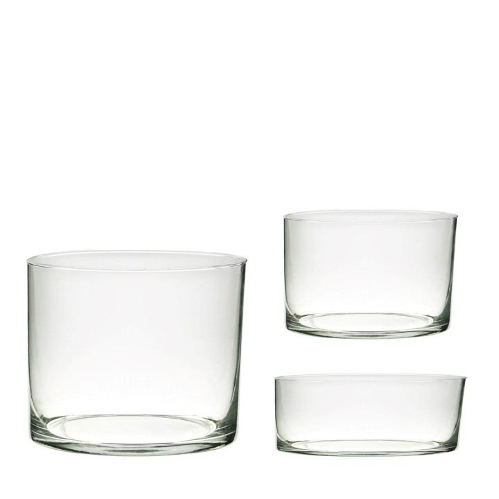 Set de 3 cilindres maxi en policarbonate h12d30-h20d25-h35d35
