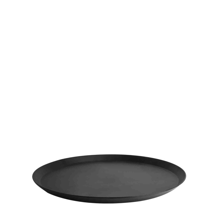 Vassoio in melamina nero (2) d28 cm