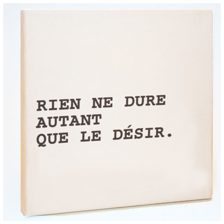 Tableau "rien ne dure" 20 x 20 cm