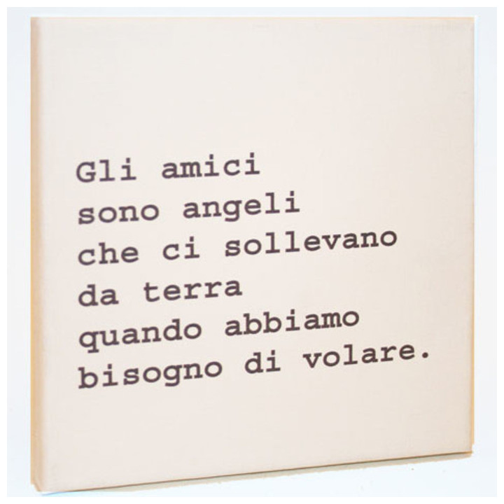 Tableau "gli amici" 20 x 20 cm