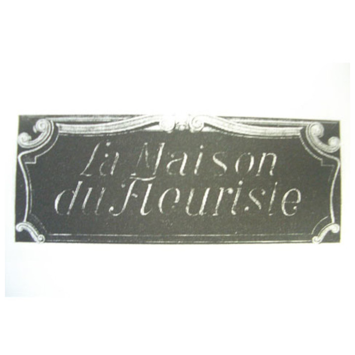 "la maison du fleurisie" canvas 40 x 100 cm