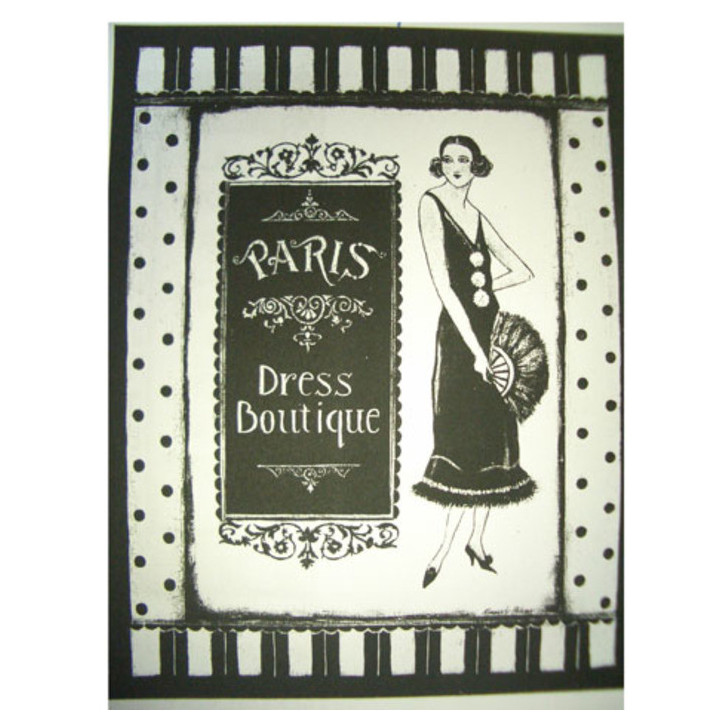 Quadro paris dress boutique 55 x 70 cm