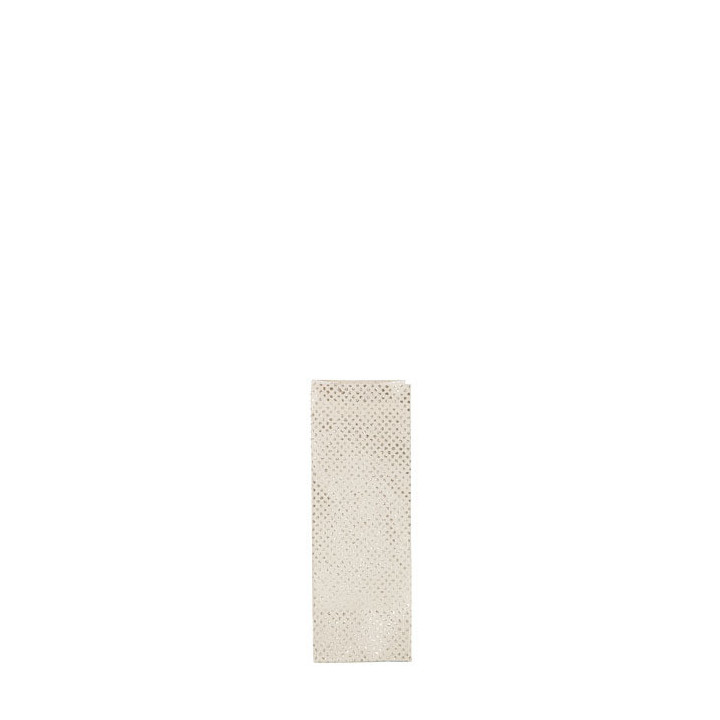 Glitter paper bag linen color 7 x 7 h20 cm