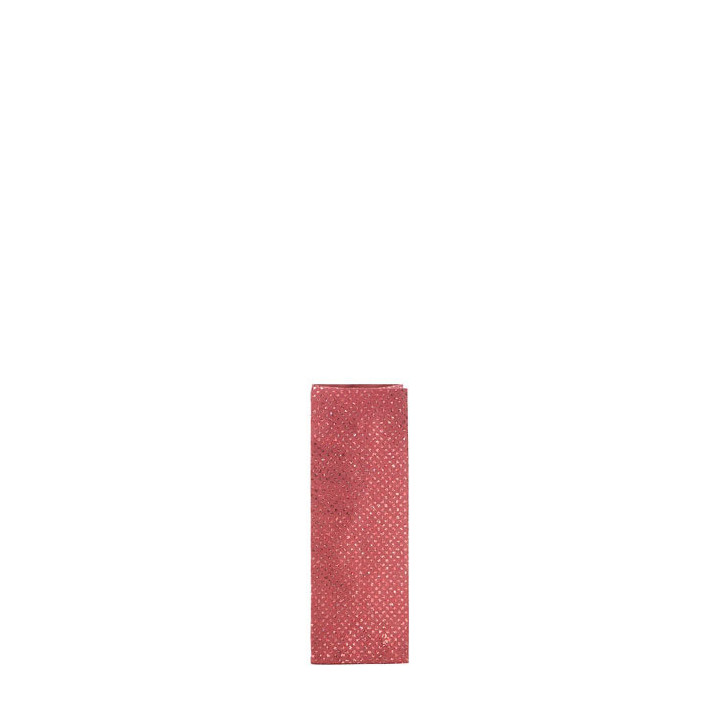 Glitter paper bag red color 7 x 7 h20 cm