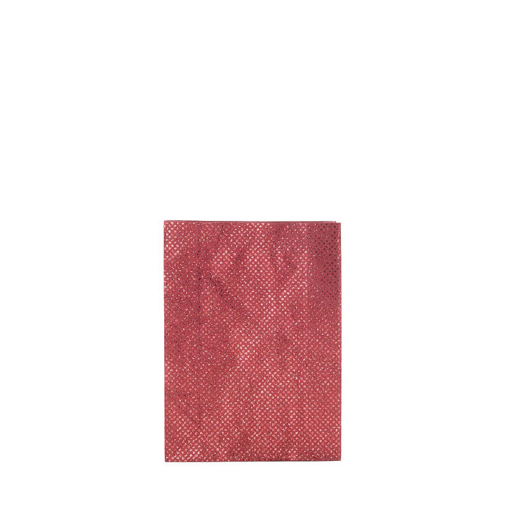 Sacco pois luccicanti di carta colore rosso 7 x 18 h24.5 cm