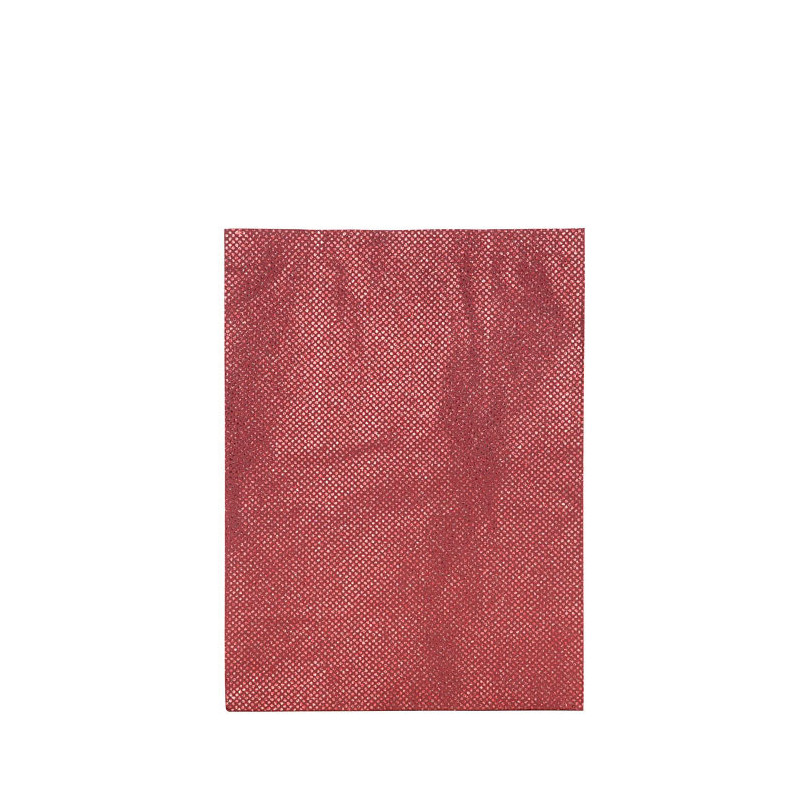 Glitter paper bag red color 17 x 32 h43 cm