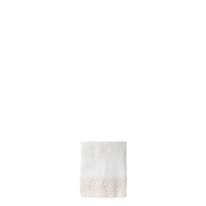 Sachet en filet beige et dentelle 9 cm