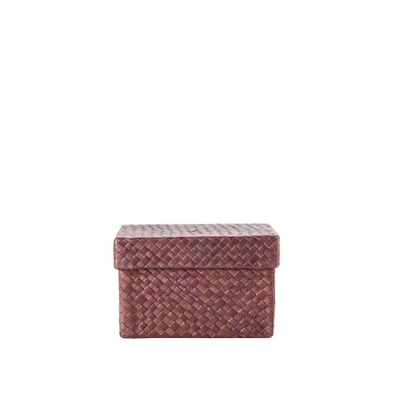 Brown net paper box 9 x 16 h9.5 cm