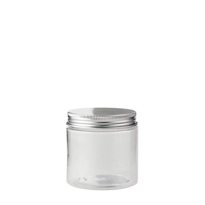 6 bocaux pour aliments en pet transparent d7 h7 cm