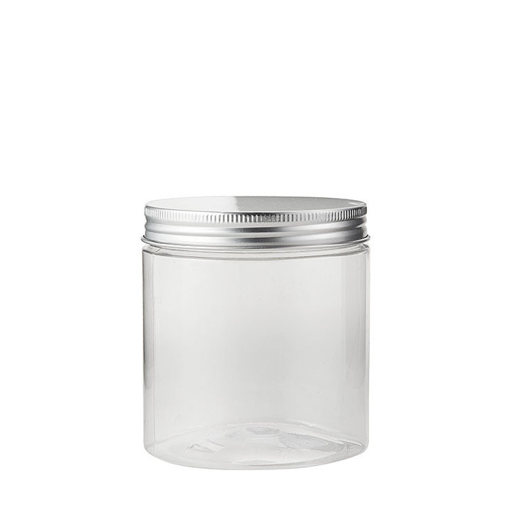 Confezione 6 barattoli pet trasparenti alimenti d9 h10 cm