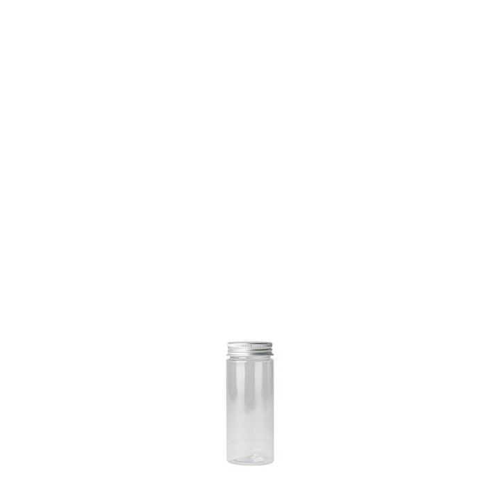 Confezione 6 barattoli pet trasparenti alimenti w d4 h10 cm