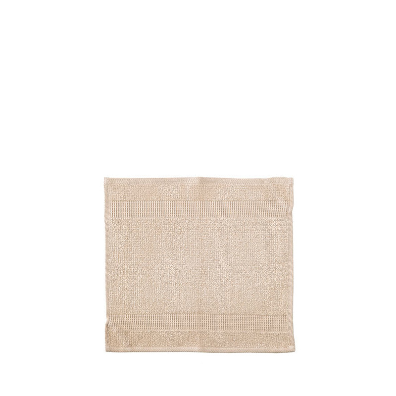 Natural 100%cotton towel with honeycomb band 35x35 cm