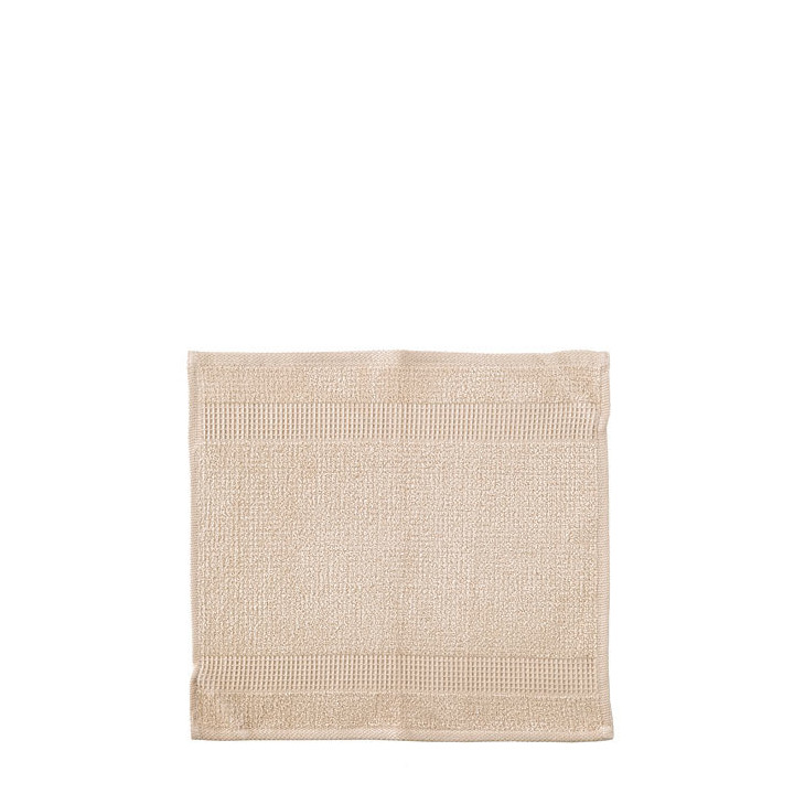 Natural 100%cotton towel with honeycomb band 35x35 cm