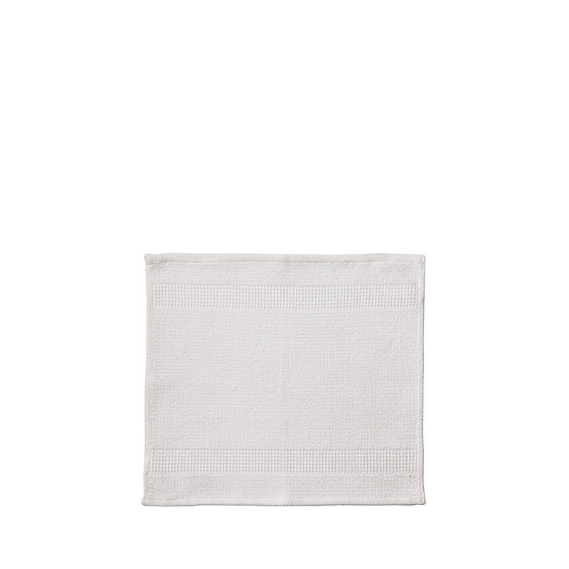 Asciugamano 100% cotone fascia nido d'ape bianco 35 x 35 cm