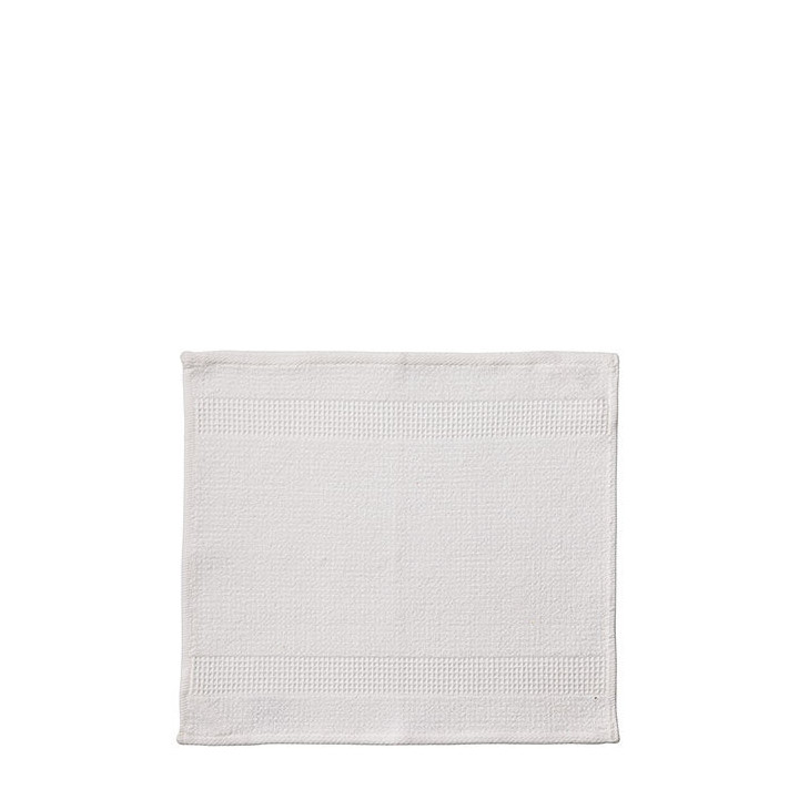Serviette avec bande nide d'abeille blanc en 100%coton  35x35 cm