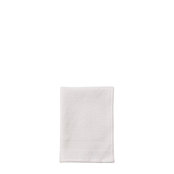 Asciugamano 100% cotone fascia nido d'ape bianco 35 x 50 cm