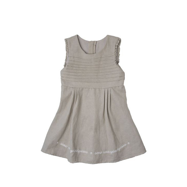 100% cotton dress "sono una principessa" size 2 years