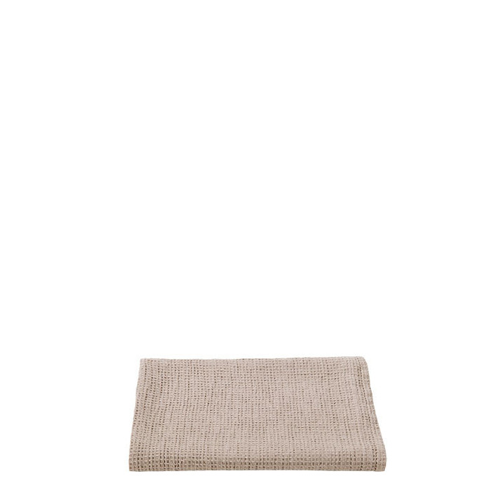 Asciugamano nido d'ape 52% lino colore naturale 50 x 70 cm