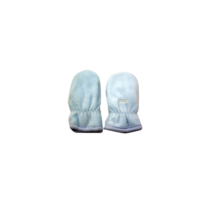 Baby blue pile gloves "ciao"
