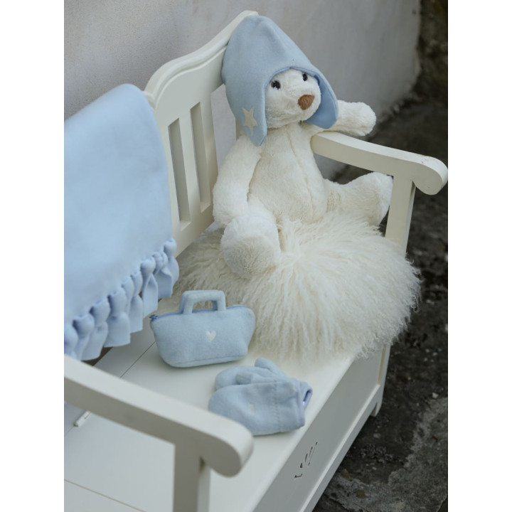 Gants bleu clair baby en polaire "ciao"